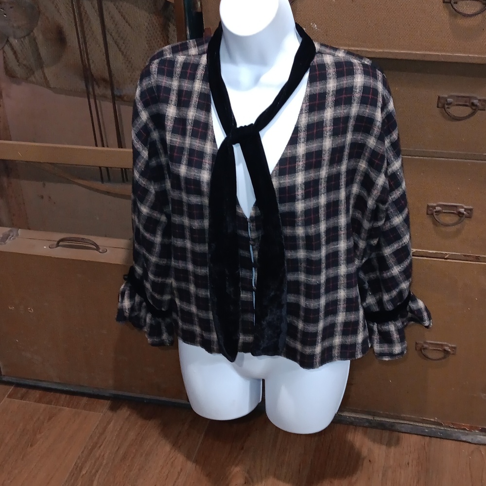 Pil Plaid Tunic. #5715